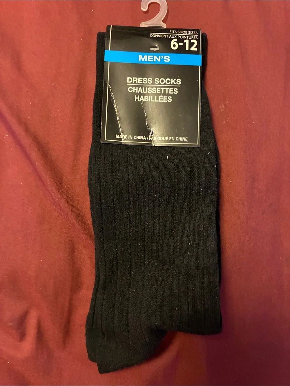 Men's Black Ribbed Dress Socks - Classic Comfort